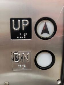Metal Braille Elevator Button