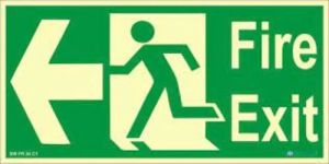 Exit Direction Safety Signage
