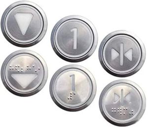 Metal Braille Elevator Button