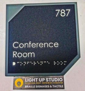 Adding Braille Sign Board