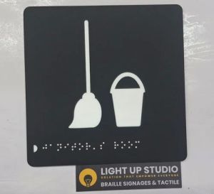 Housekeeping Braille Signage