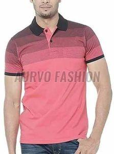 Cotton Blend Casual Collar Neck T Shirt