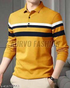 Cotton Blend Solid Multicolor Polo T Shirt