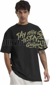 Cotton Blend Urban Style Drop Shoulder T Shirt