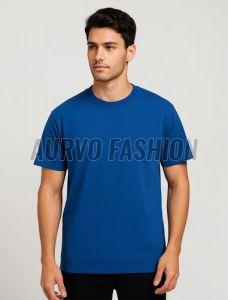 Mens Cotton Blend Casual Round Neck T-Shirt