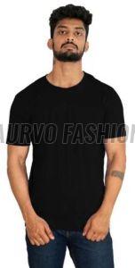 Mens Cotton Blend Half Sleeve Round Neck T-Shirt