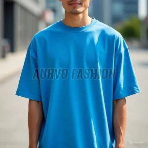 Mens Cotton Blend Street Style Drop Shoulder T-Shirt