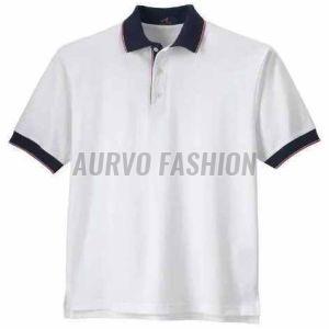 Polyester Collar Neck Mens Half Sleeve T Shirt