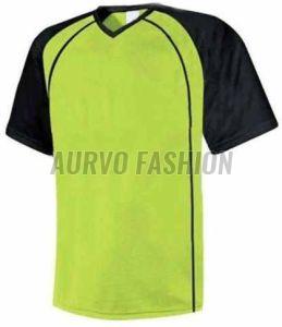 Polyester Gym Wear V Neck T Shirt