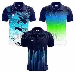 Polyester Promotional Multicolor Polo T Shirt