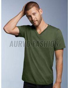 Polyester Quick Dry V Neck T Shirt