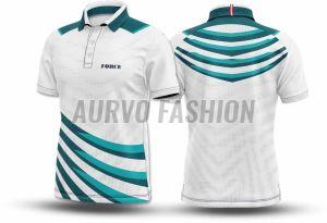 Polyester Sports Multicolor Polo T Shirt