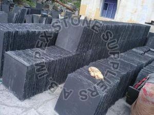 Lime Black Limestone Slabs