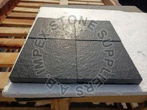 Leather Black Limestone Slabs