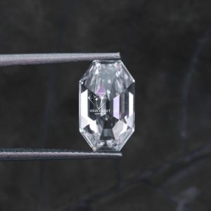 Antique Old Mine Emerald Cut Lab Grown Diamond Pendant for Women