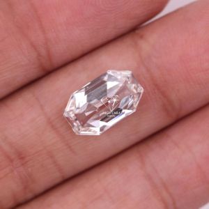 Antique Old Mine Emerald Cut Lab Grown Diamond Pendant for Women