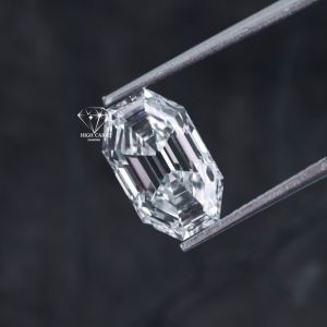 Antique Old Mine Emerald Cut Lab Grown Diamond Pendant for Women