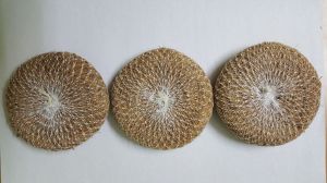Round Coconut Coir Scrubber