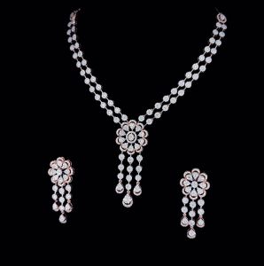 Diamond Bridal Necklace Set