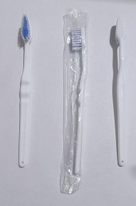 White Toothbrush Hotel Amenities