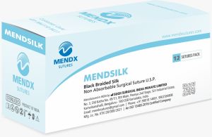Black Braided Silk Non Absorbable Suture