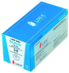 Black Silk 3-0 Braided Surgical Suture