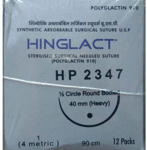 Synthetic Polyglactin 910 Absorbable Surgical Suture