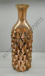 Bottle Shaped Glass Flower Vase