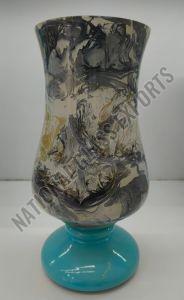 Printed Glass Flower Vase