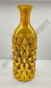Bottle Shaped Glass Flower Vase