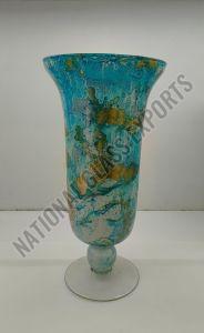 Printed Glass Flower Vase