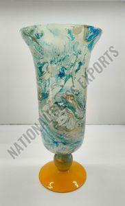 Printed Glass Flower Vase