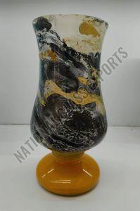 Printed Glass Flower Vase