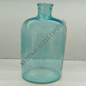 Bottle Shaped Glass Flower Vase