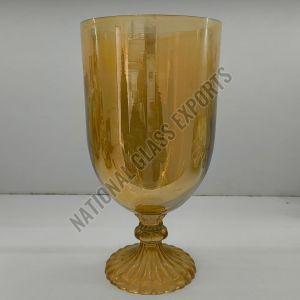 Golden Glass Flower Vase