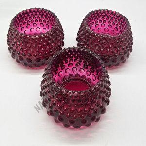 Purple Glass Candle Votive