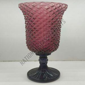 Purple Glass Flower Vase