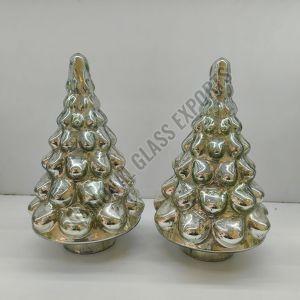 Silver Glass Christmas Tree