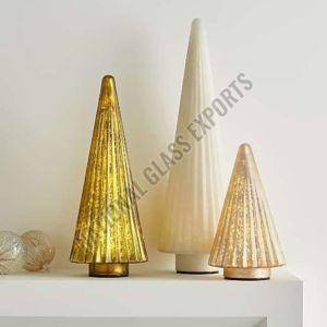 Table Top Glass Christmas Tree