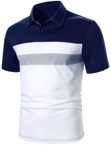 Mens Casual Golf Polo Collar T-shirt