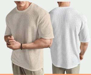240 GSM Waffle Oversized T-Shirt
