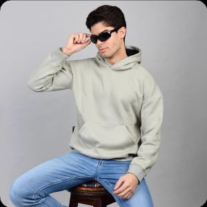 350 GSM Men Oversize Fleece Hoodie