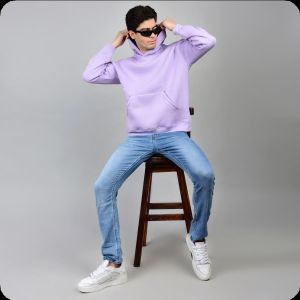 Lavender Oversize Fleece Hoodie