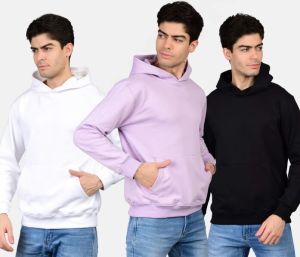 Men Poly Cotton Fleece Hoodie
