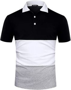 Mens Casual Golf Polo Collar T-shirt