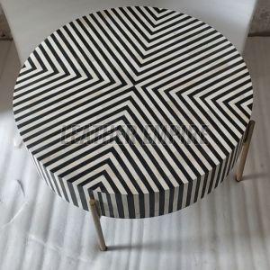 Bone Inlay Round Table