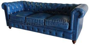 Miceli Leather 3 Seater Sofa