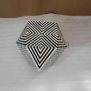 Wooden Inlay Side Table
