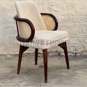 Wooden Vertical Slat Barrel Chair