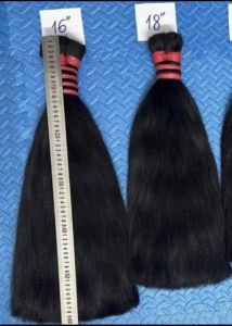 18 Inch Long Lasting Black Human Hair